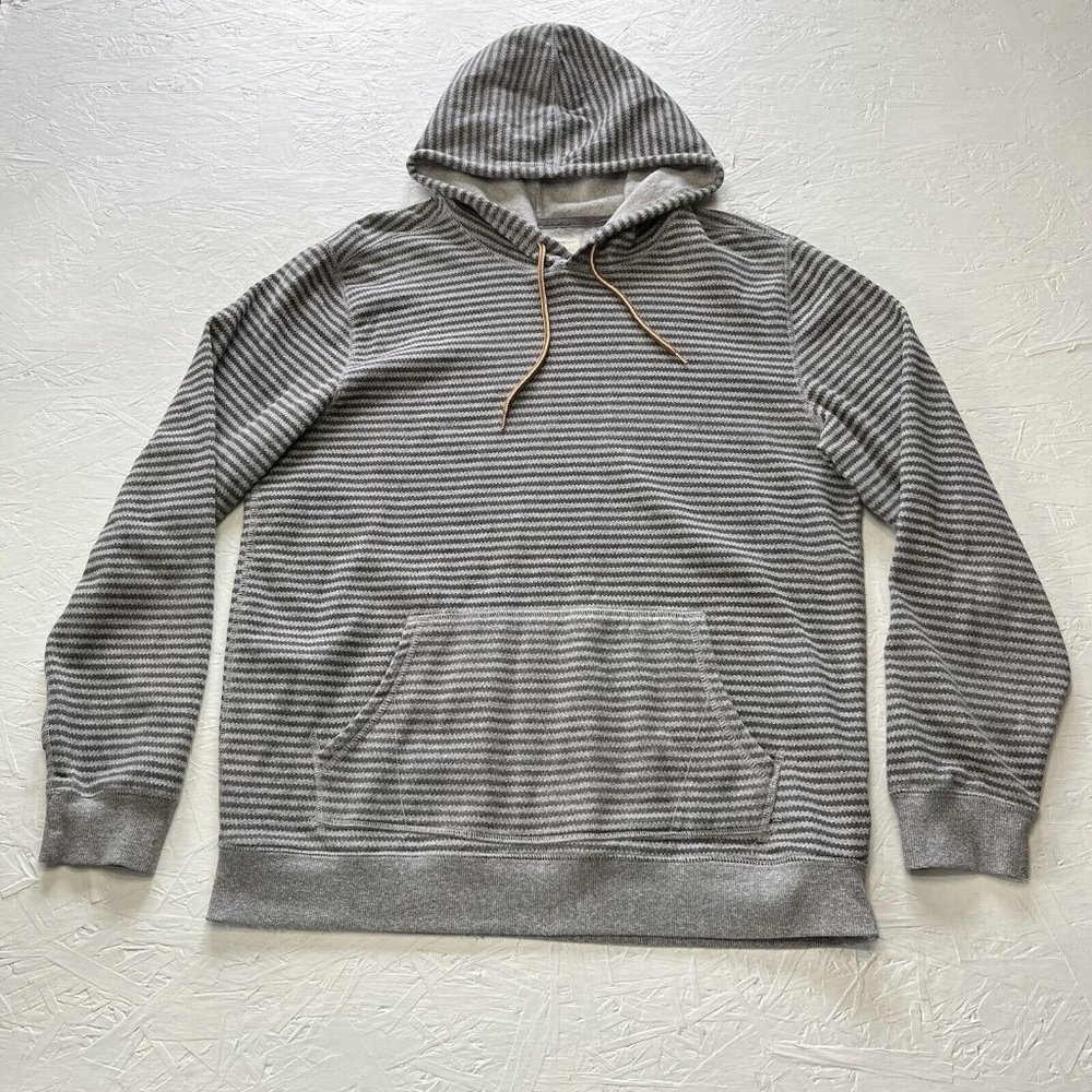 Levi’s Levi Strauss Co. Men’s Grey Striped Medium Pullover Hoodie